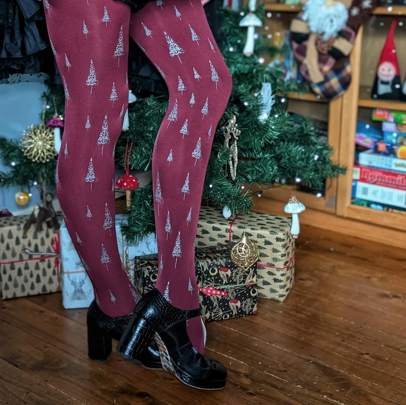 80 Denier Opaque Tights - Enchanted Forest