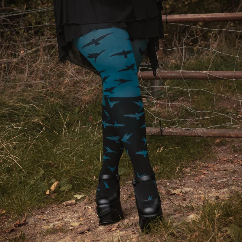 The Birds 80 Denier Tights - Aurora