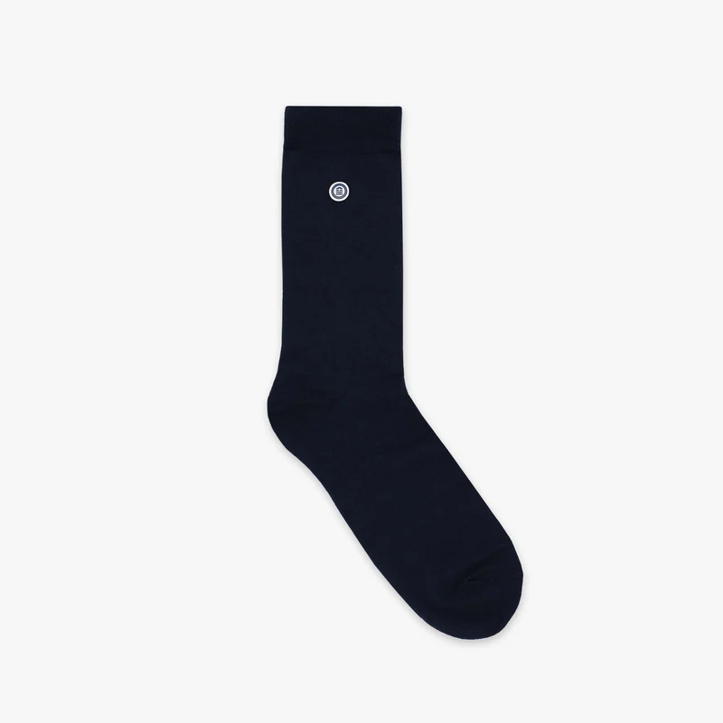 Pack 3 paires de chaussettes unies et rayées bleues