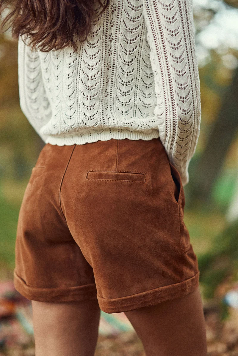 Sidra - Short en cuir