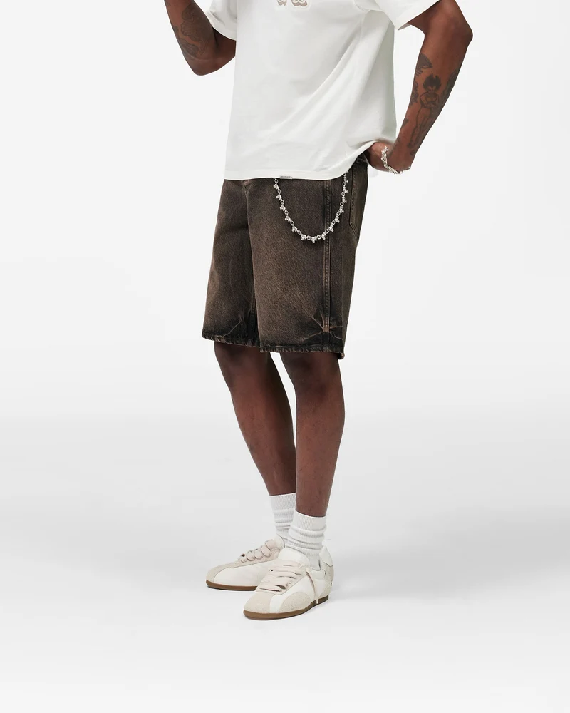 Denim Short - Bark