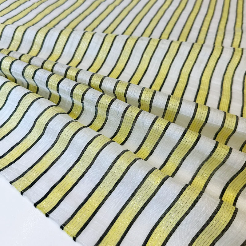 Tissu Organdi Lin, Polyester - Métallisé, Soleo