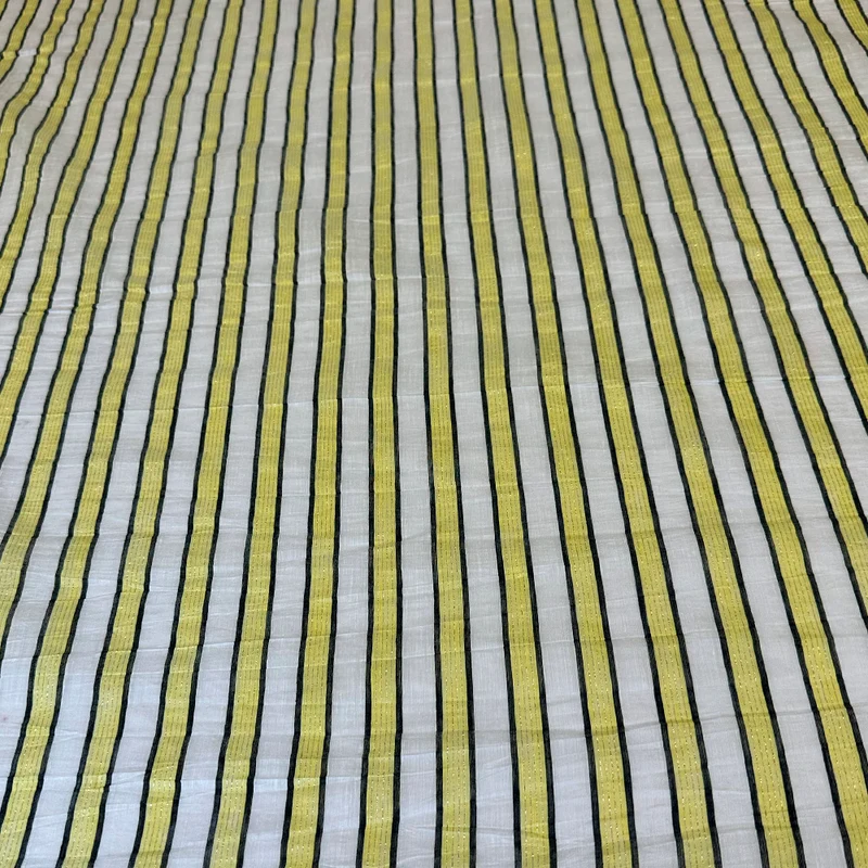 Tissu Organdi Lin, Polyester - Métallisé, Soleo