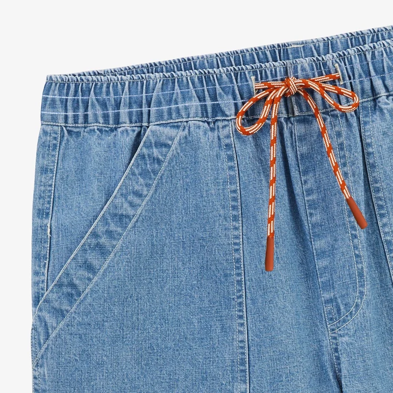 Bermuda 550 en coton coupe ample bleu denim