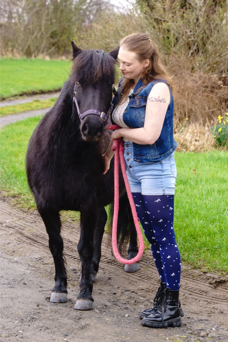 80 Denier Opaque Tights - Dinky Horses