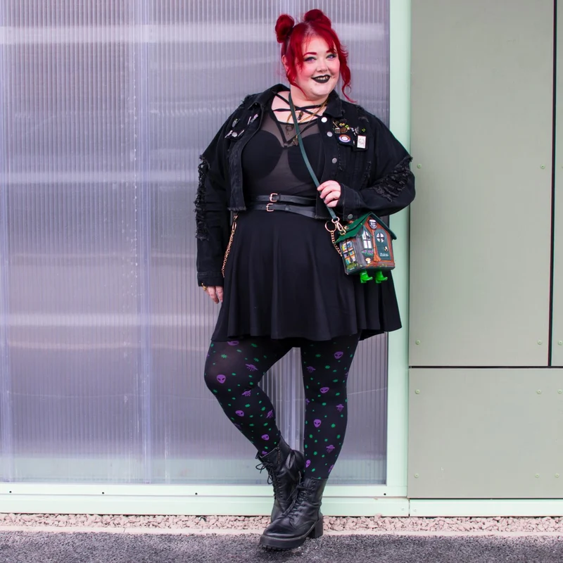 80 Denier Opaque Tights - Aliens