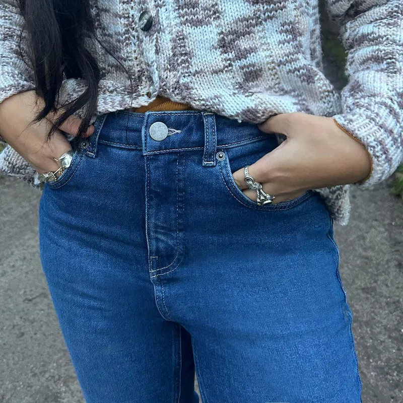 Organic Bootcut Jeans - Atlantic