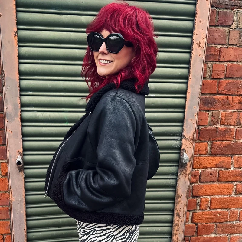 Bessie Aviator Jacket - Black