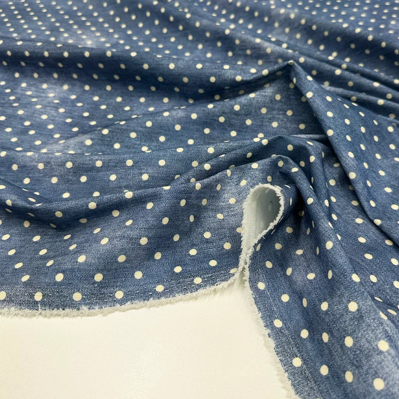Tissu Denim Léger Stretch, Coton - Davilo