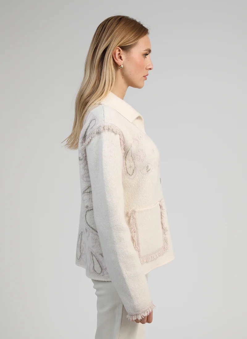 GILET NISANI vanille