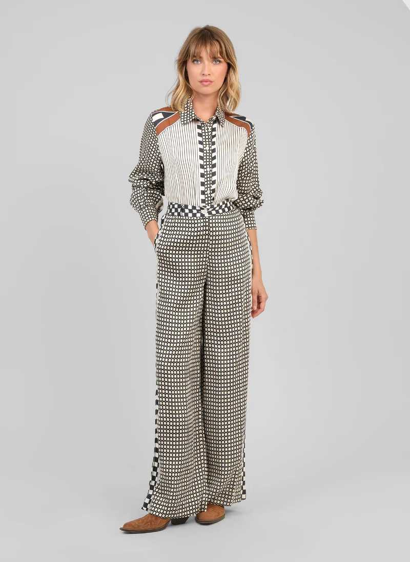 CHEMISE SHANONIE graphilo ecru