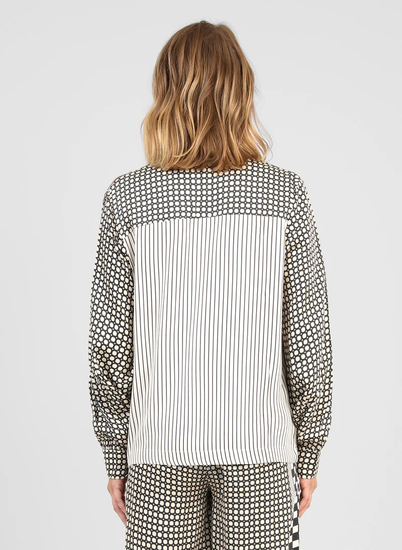 CHEMISE SHANONIE graphilo ecru