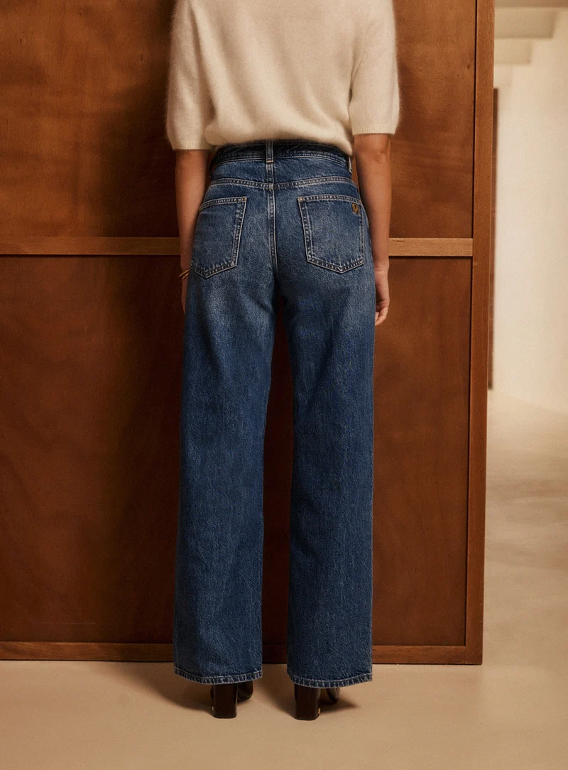 Jean wide Prune