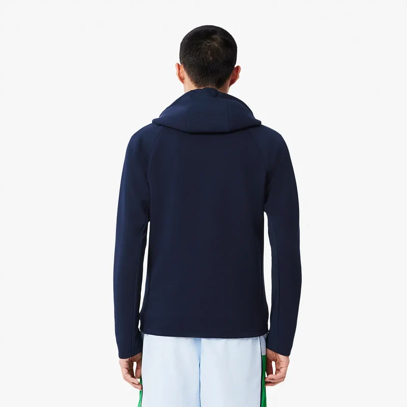 SWEAT LACOSTE CORE PERRFORMANCE A CAPUCHE FZ MESH