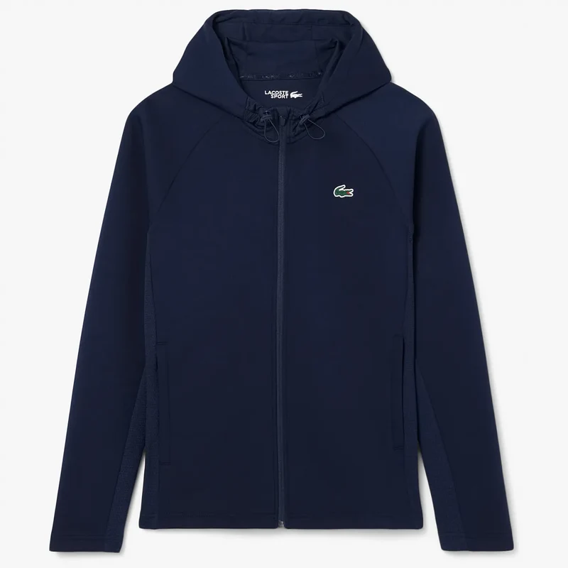 SWEAT LACOSTE CORE PERRFORMANCE A CAPUCHE FZ MESH