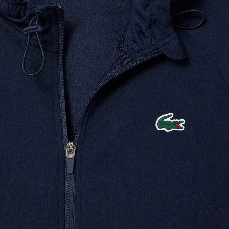 SWEAT LACOSTE CORE PERRFORMANCE A CAPUCHE FZ MESH