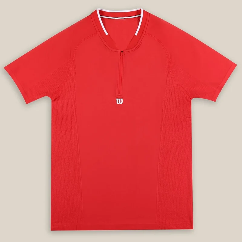 T-SHIRT WILSON SERIES SEAMLESS ZIP HENLEY 2.0