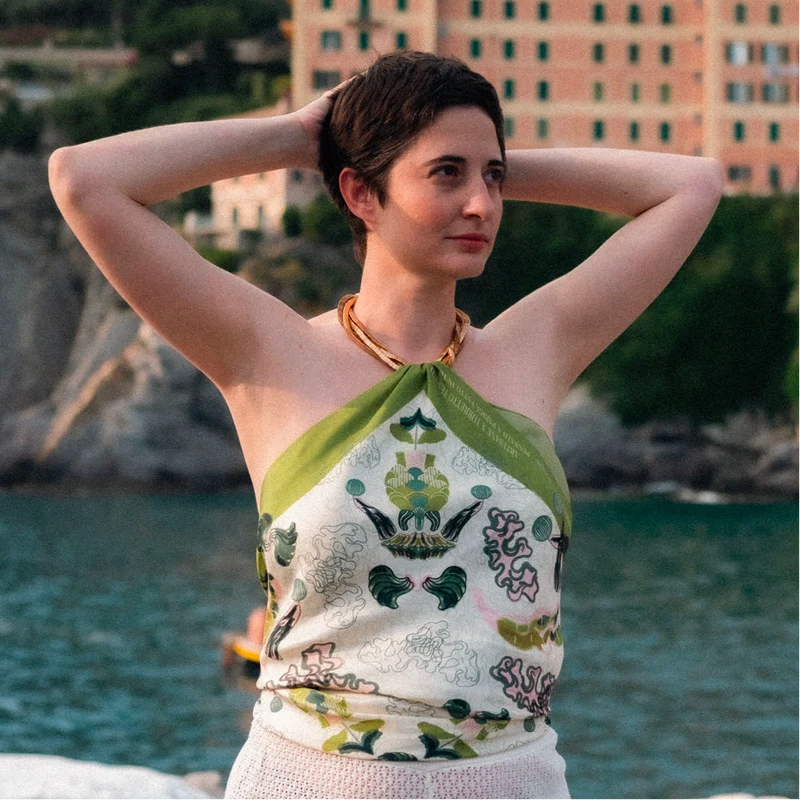 Carré Twill Exclusif, Soie - Camogli