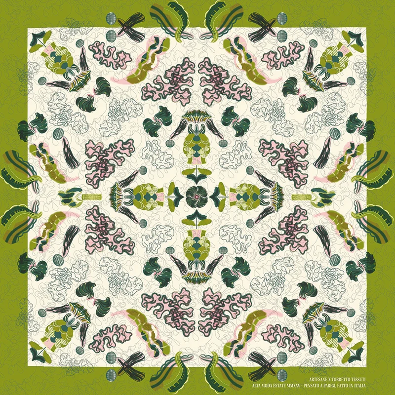 Carré Twill Exclusif, Soie - Camogli