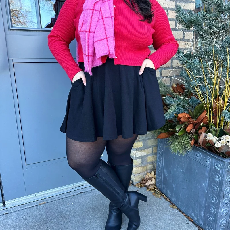 Mini-Flare Skirt - Black