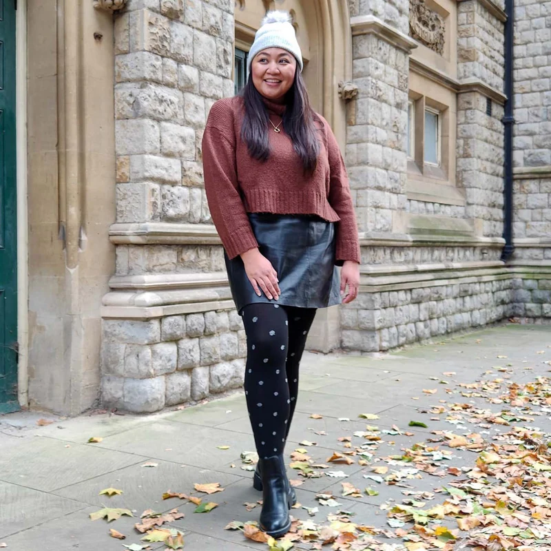 80 Denier Tights - Polka Bear