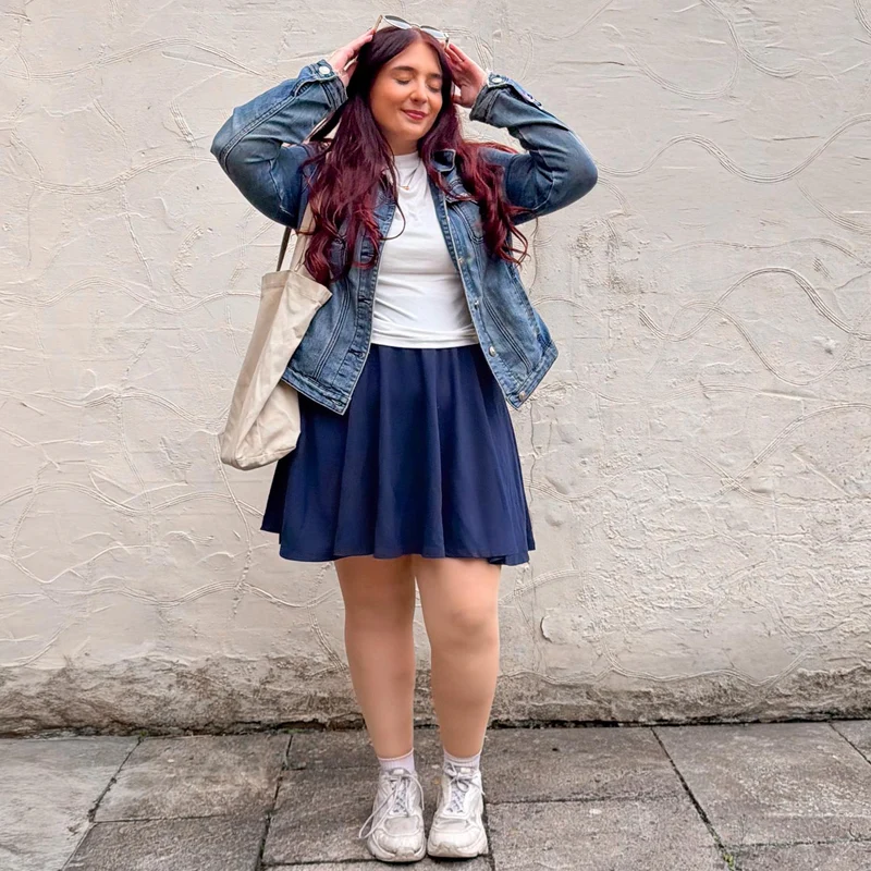 Mini-Flare Skirt - Navy