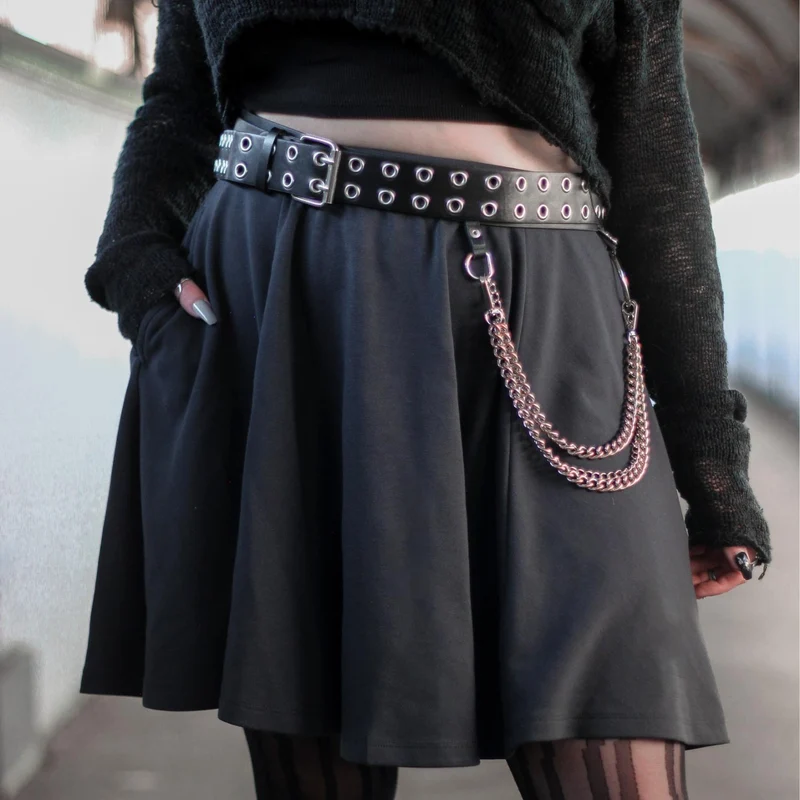 Mini-Flare Skirt - Charcoal