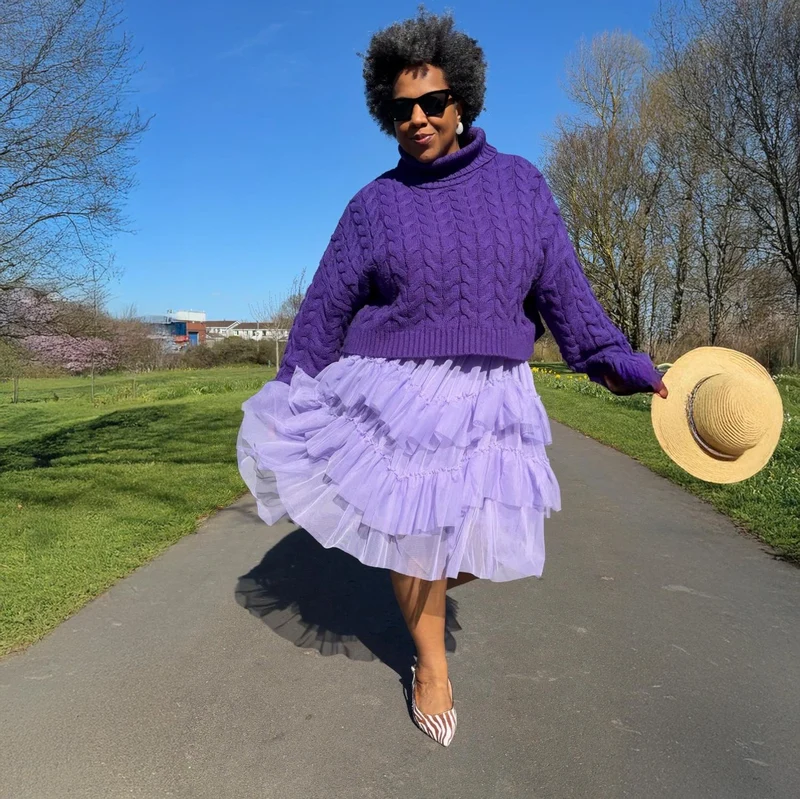 Mesh Skirt - Lavender