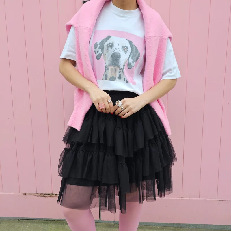 Mesh Skirt - Black