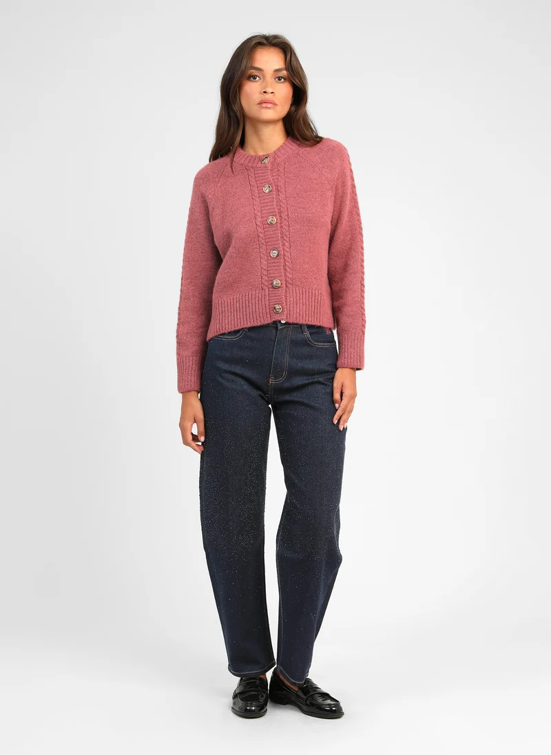 GILET LESSY bois de rose
