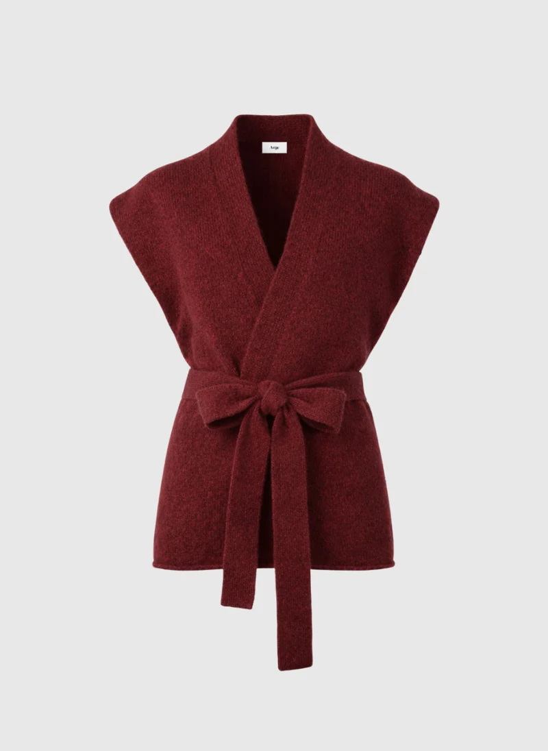 GILET LOUNINI cerise