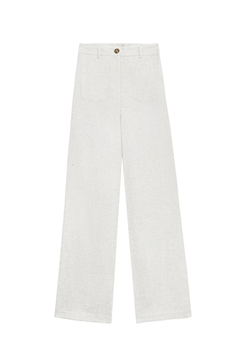 Atlanty - Pantalon large en lin
