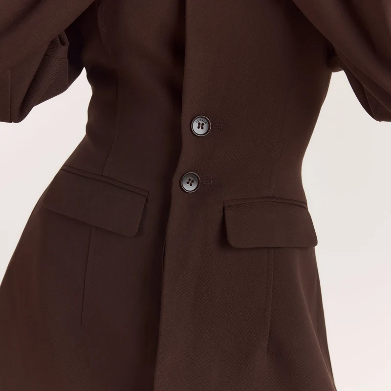 Robe Blazer - Chocolat