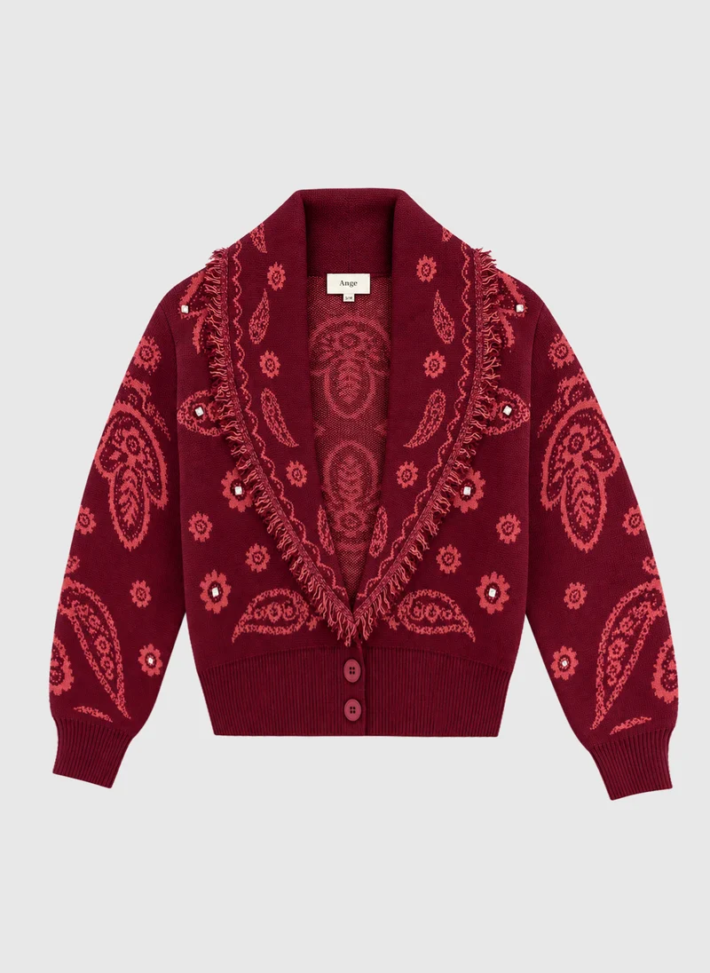 GILET NARIKA grenat