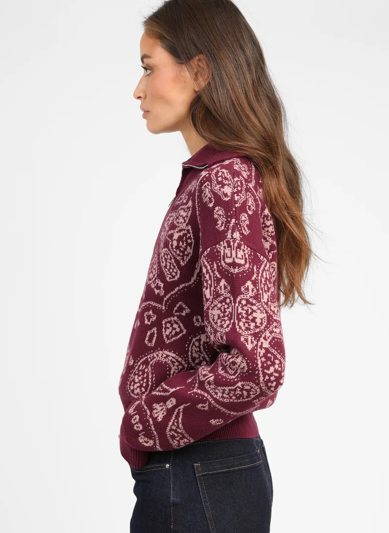 PULL NELLO grenat