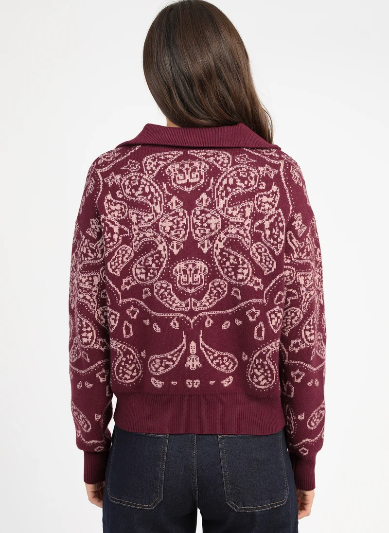 PULL NELLO grenat