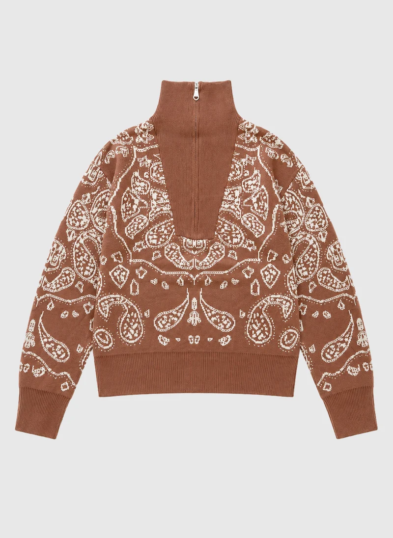PULL NELLO noisette