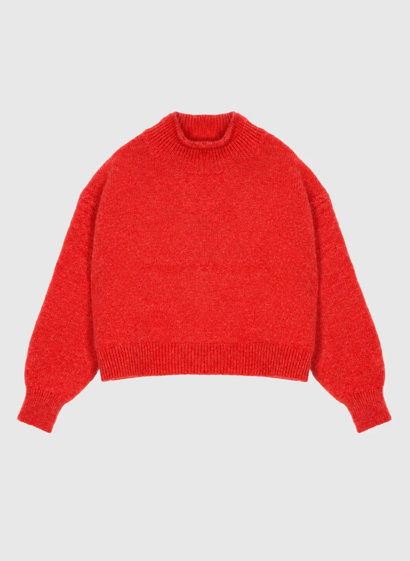 PULL LAROMY H coquelicot
