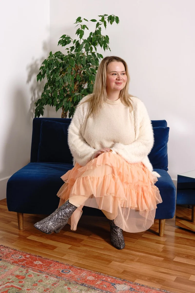 Mesh Skirt - Peach Mousse
