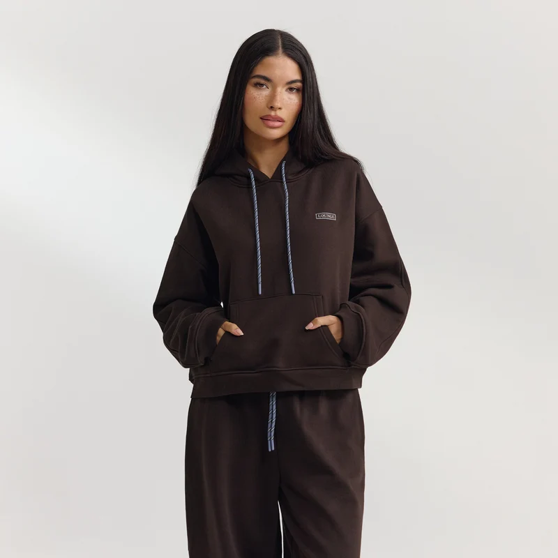 Sweat à Capuche Oversize - Chocolat Noir