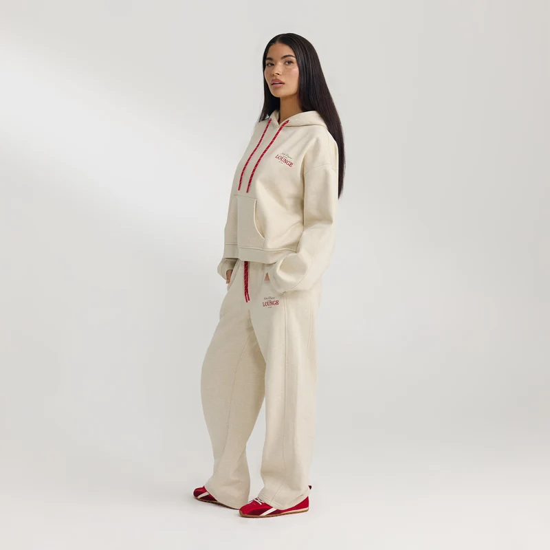 Sweat à Capuche Oversize - Flocon d'Avoine