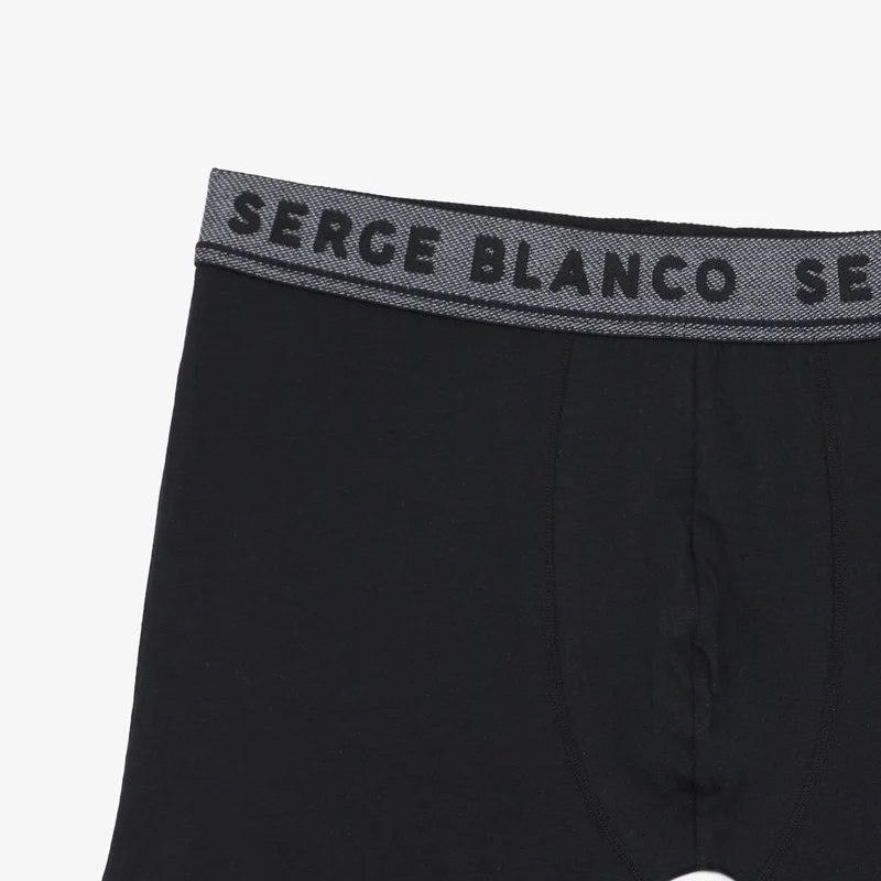 Pack de 3 boxers coton stretch noir