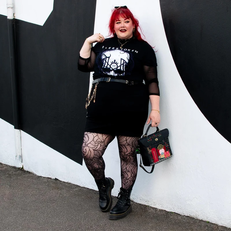Thighs The Limit Fishnets - Timewarp - Black