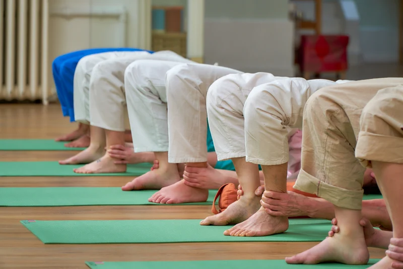 Pantalon de yoga 100% coton (rouge foncé)