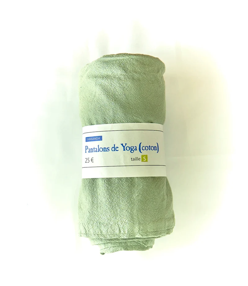 Pantalon de yoga 100% coton (vert kaki)