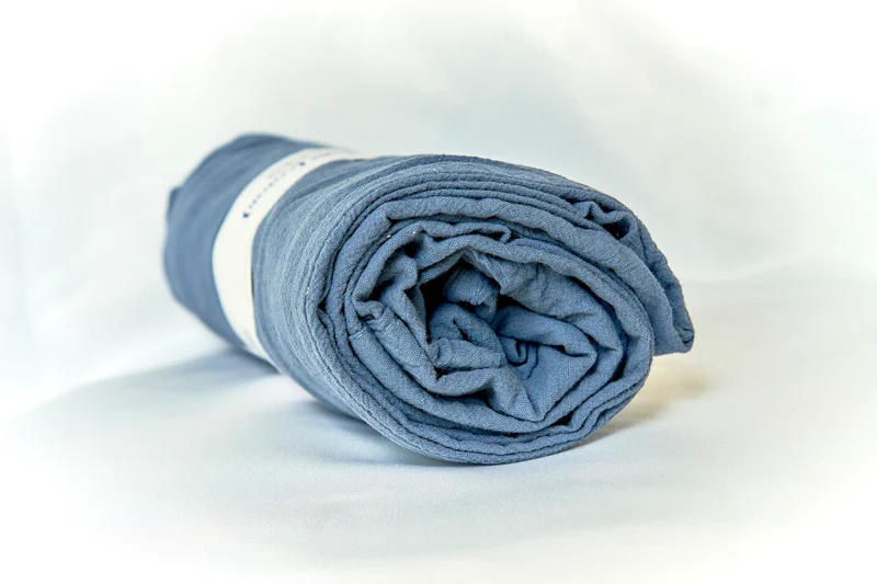 Pantalon de yoga 100% coton (bleu denim)