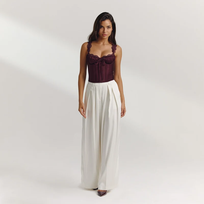 Top Bustier Eledora - Prune