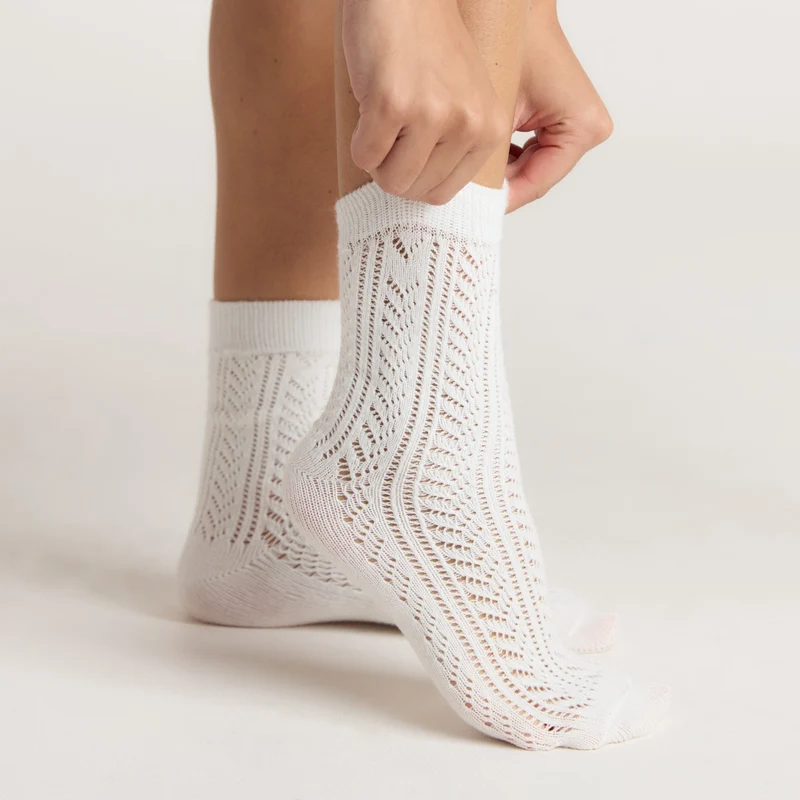 Chaussettes Pointelles (Lot de 3) - Multicolore
