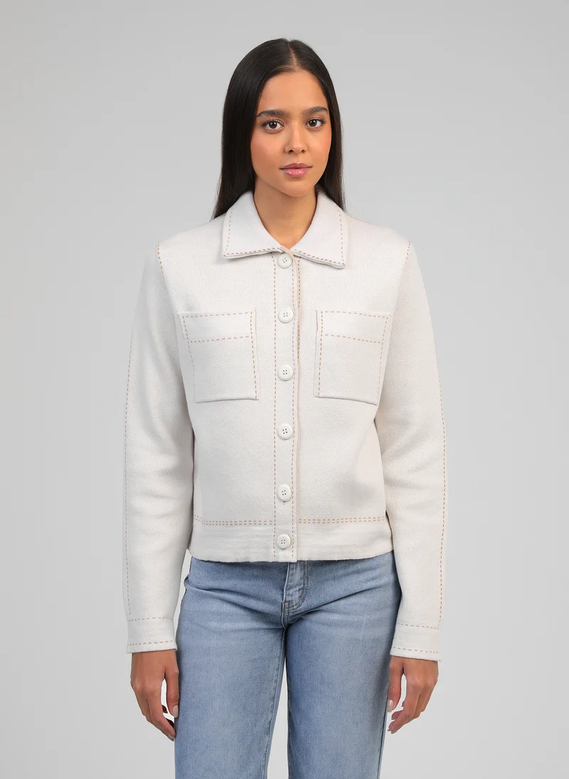 GILET LECLINT ecru