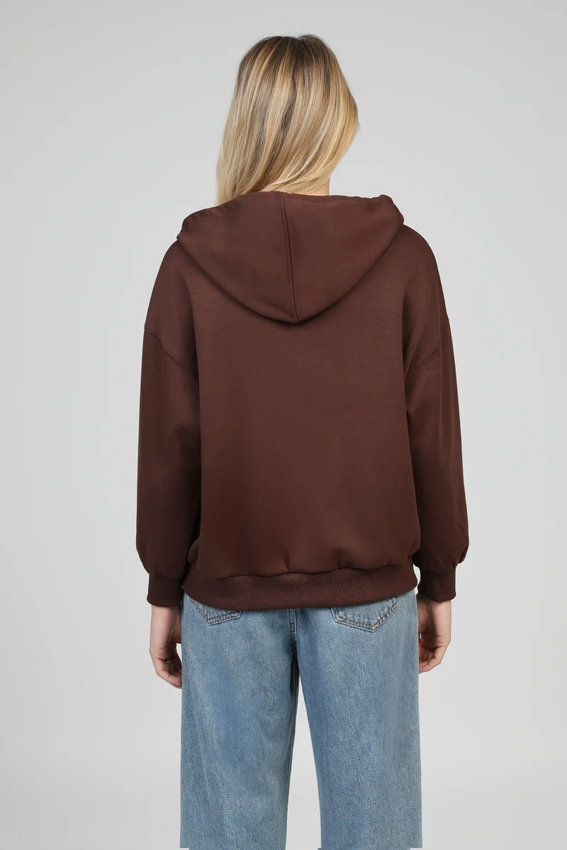 SWEAT ANIKA marron